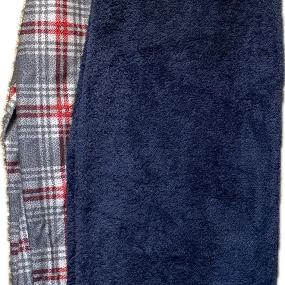 Boys Pajama Bottoms Bundle Lot of 2 Nautica Navy Gray Red Plaid Size L 10-12